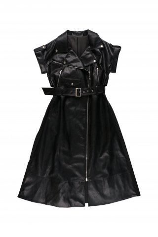 BACK PLEATS RIDERS DRESS