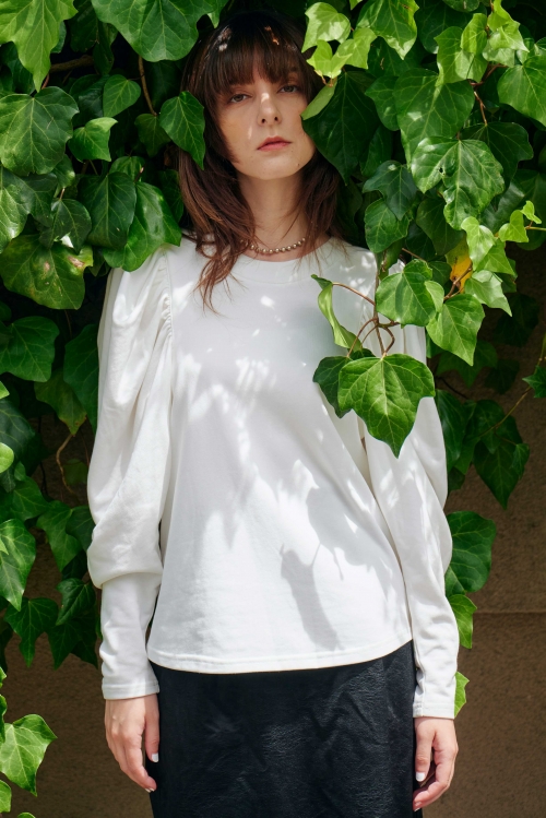 MUTTON SLEEVE CUT TOP/マトンスリーブカットトップス